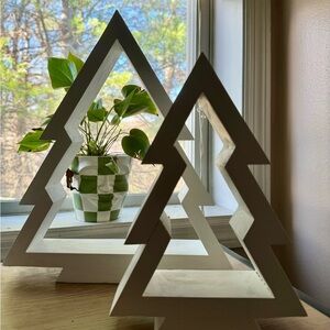 Handmade Wooden Christmas Tree Decor